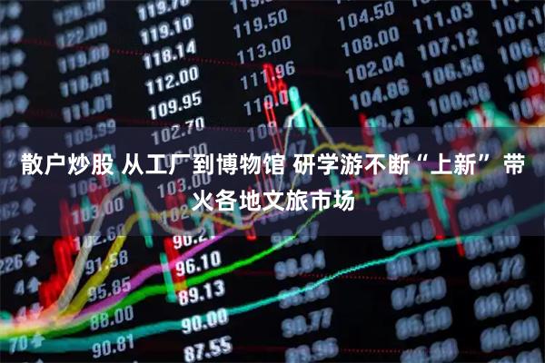 散户炒股 从工厂到博物馆 研学游不断“上新” 带火各地文旅市场