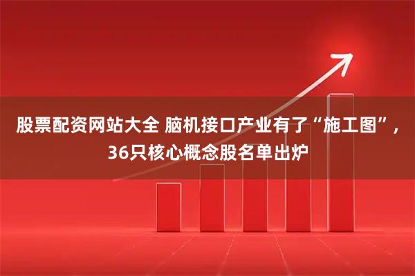 股票配资网站大全 脑机接口产业有了“施工图”，36只核心概念股名单出炉