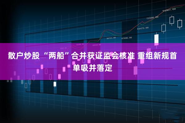 散户炒股 “两船”合并获证监会核准 重组新规首单吸并落定
